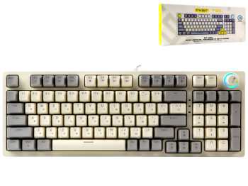 Клавіатура ігрова TWolf T50 Blue Switch, Колір Білий