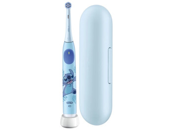 Зубная щетка электрическая детская Oral-B iO Kids Disney Stitch6+, аккумулятор, футляр, цвет голубой