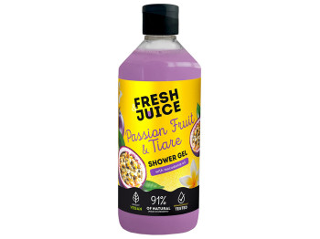 Гель для душу Fresh Juice, Passion Fruit & Tiare, з олією макадамії, аромат фруктовий, 473мл