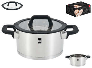 Каструля з кришкою IQ Be Traditional, 22см, 4,3л, 6900069776042