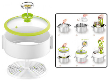 Набір для консервування DELLA CASA, з термометром та кришкою 27,5х27,5х15,5см 88364