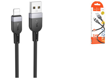 Кабель USB Hoco X109 Silicone Lightning 2.4A 3m Цвет Черный