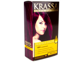 Гель-краска для волос стойкая "Krassa Perfect Color" с окислителем 9% тон 246 Божоле