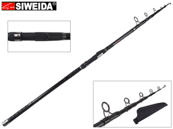 Спиннинг Siweida Black Carp карбон, 6 колец, 7-секционный 3,9м 120г