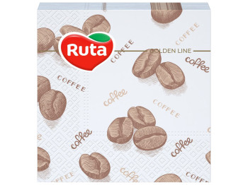 Салфетки Ruta Кофе 24х24см, 40шт, 2х слойные, с печатью