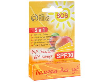 Бальзам для губ Colour Intense "Экстракт манго" 5в1 SOS, SPF30 5г