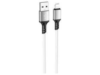Кабель USB Borofone BX83 IP Silicone Lightning 2.4A Колір Білий