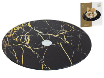 Тортовница Viva Marble Black, поворотная, 30см, 6900068706460