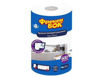 Бумажные полотенца Фрекен БОК, 2-слойные, 600 листов, 1шт