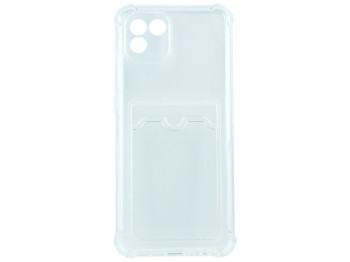 Чехол Pocket Card Transparent case для Samsung A03 Цвет Transparent