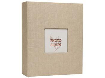 Фотоальбом Ufo Beige, для 200 фото, тканевая обложка, 10х15 см