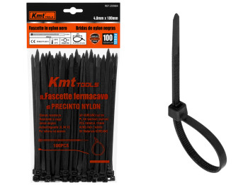 Хомуты Kmt Tools, нейлон, 4,8×180мм, 100шт, (цена за набор)