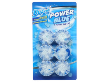 Таблетки Duzzit Power Blue для сливного бачка, 6 штук