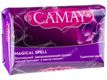 Мыло туалетное твердое Camay Магическое заклинание с ароматом черной орхидеи и масла пачули 85г