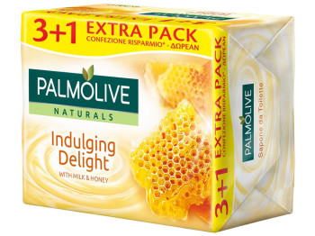 Мыло твердое Palmolive Naturals Молочко и Мед (цена за 4шт по 90г)