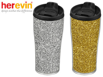 Термокружка Herevin Silver&Gold Glitter MIX 440мл 63129