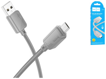 Кабель USB Hoco X113 Micro 2.4A Цвет Серый