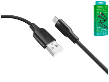 Кабель USB Ridea RC-AI21 AirSiliconePro Micro 3A Цвет Черный