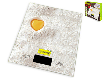 Ваги Maestro кухонні електронні, РК-дисплей з підсвічуванням, на батареях ААА 2шт, до 5кг