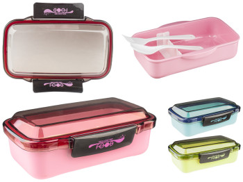 Ланч-бокс пластиковый 525мл (цвета ассорти)