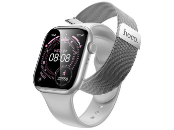 Смарт-годинник Hoco Y42 Milan Loop, Bluetooth 5.3, TFT дисплей 2,01", 200мАч, 220×95×30мм, сірий