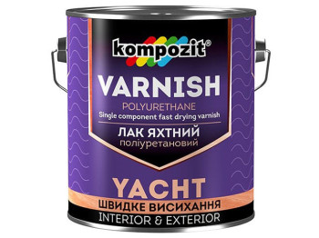 Лак яхтний поліуретановий Kompozit 0,7л напівматовий (Композит)