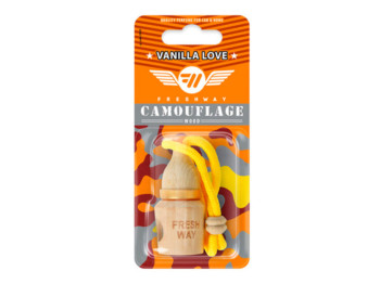 Освежитель воздуха Fresh Way "Camouflage Wood" Vanilla Love