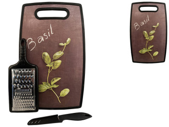 Кухонний набір Maestro (дошка, ніж, терка)