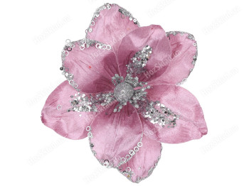 Оксамитова квітка, d21см, колір - фіолетовий