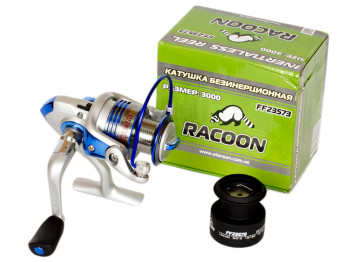 Катушка Sams Fish "Racoon" 3000 8BB металл. шпуля, дополн. пласт. шпуля.