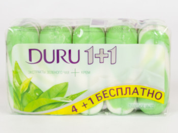 Крем-мило Duru "1 + 1 зелений чай" 90гр (ціна за набір 5 шматків)