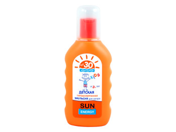 Детская гипоаллергенная эмульсия "Sun Energy" для загара водостойкая SPF 30, 150мл.