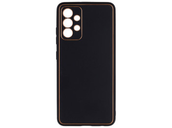 Чехол Leather Gold with Frame without Logo для Samsung  A32 4G Цвет 2, Black