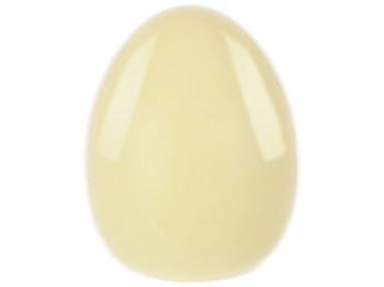 Декор фарфоровый в форме яйца, 8,2x8,2x10,3см, цвет желтый