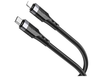 Кабель USB Borofone BU35 PD Type-C to Lightning 1,2m Цвет Чёрный