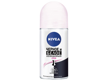Дезодорант-антиперспірант кульковий Nivea "Невидимий захист" clear, 48 ч. для чорного і білого 50мл