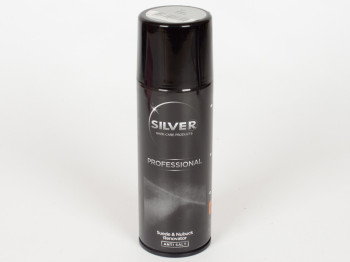 Спрей-краска восстанавливающая Silver PRO для нубука и замши (серый цвет) 200мл
