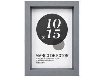 Фоторамка Restaer, серая, для фото 10×15 см (4×6)