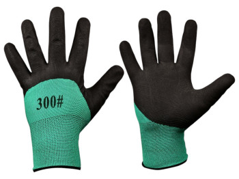 Рукавички синтетичні, нейлон з латексним спіненим покриттям 3/4