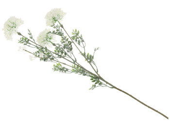 Искусственная ветка Даиса, 80см, цвет-белый с зеленым