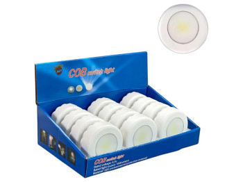 Ліхтарик світлодіодний настінний 12COB, 8,5x2,6см (без батарейок 3шт x ААА)