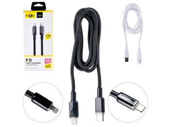 Кабель KLGO Type-C to Lightning PD 30W, 1м