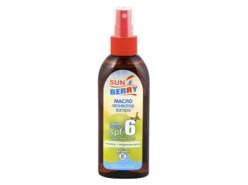 Масло активатор загара "Sun Berry" Виноград и Миндальное масло150 мл