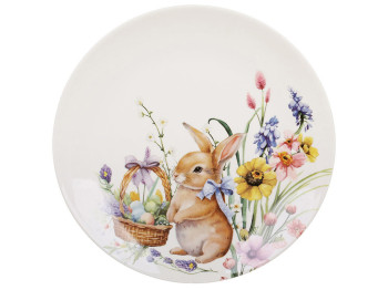 Тарелка фарфоровая Easter Melody Кролик, D19см