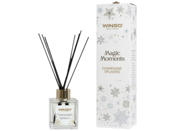 Аромадиффузор Winso Magic Moments, стекло, дерево, аромат шампанского, 100мл