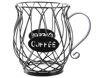 Ваза для фруктов Viva Lacy Mug Black, 18x14x9,5см, 6900069839419