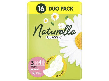 Прокладки гигиенические Naturella Classic Maxi, с крыльями, 5 капель, 16шт