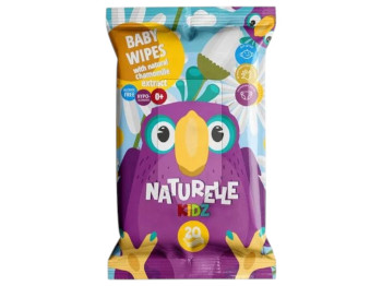 Салфетки влажные детские Naturelle Kids, с экстрактом ромашки, 20шт