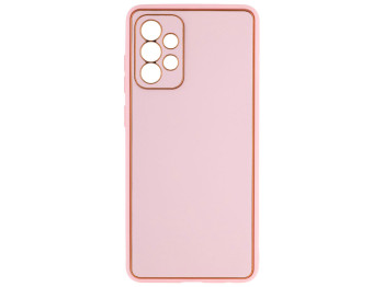 Чохол Leather Gold with Frame without Logo для Samsung  A72 4G Колір 9, Purple