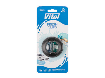 Освежитель воздуха Vitol Fresh Clips New Car + Ocean, клипса